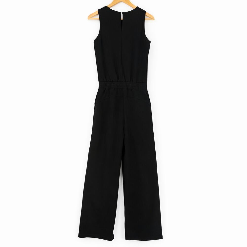 NEW Trendy Queen Women's Small Black  Jumpsuit Romper Casual Dressy Sleeveless - Picture 13 of 14
